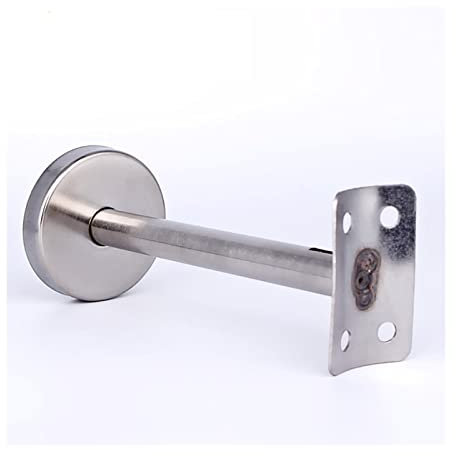 Regalträger 6 Stücke 304 Edelstahl Handlauf Wandbodenhalterung Gerade Pfostenhalterung Einstellbar Mit Schraubanker Regal-Bodenträger unsichtbar (Size : 3)