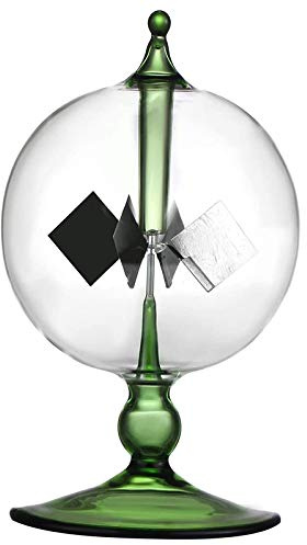 Jaopary Green Solar Power Radiometer Crookes Solar Energy Vanes Windmill Gift Home Desk Decoration