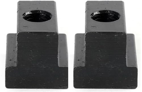 T-Nut-Mutter M6 M8 M10 M12 M16 M18 M20 DIN508 T-Nut-Mutter aus Kohlenstoffstahl der Güteklasse 10,9 mit schwarzem Finish, Gewinde durch T-Nut-Möbel(Color:2Pcs,Size:M12 (Larger))
