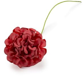 Generico 36 Fiori Artificiali Ortensia 4 cm Rosso Decorazione BOMBONIERA