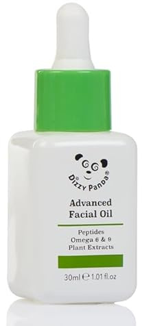 DIZZY PANDA Advanced Facial Oil with Peptides, Omega 6 & 9, and Plant Extracts – Hydrating & Firming Face Oil – 30ml