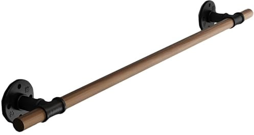 Treppenhandlauf Holz, Wandhandlauf, Runder Rutschfester Treppengeländer, Handläufe für Treppen Innen, Treppenhandlauf für Dachböden, Stützbalken für Flure(30cm/1ft)