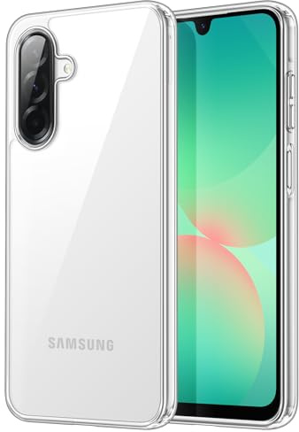 JETech Cover per Samsung Galaxy A26, Anti-Ingiallimento, Trasparente | Protezione Antiurto, Retro in PC Rigido Antigraffio, Custodia Bumper TPU Trasparente Resistente