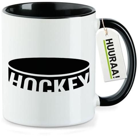 Huuraa Kaffeetasse Hockey Puck Geschenk