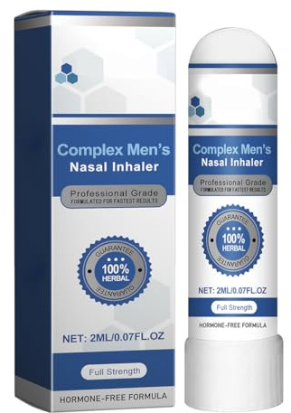 YUPZAR 1 Pièce Cavité Nasale Inhalateur pour Homme,Pour Redonne énergie et Vitalité,Stick Nasal Naturel,Cadeaux de Soins pour Hommes