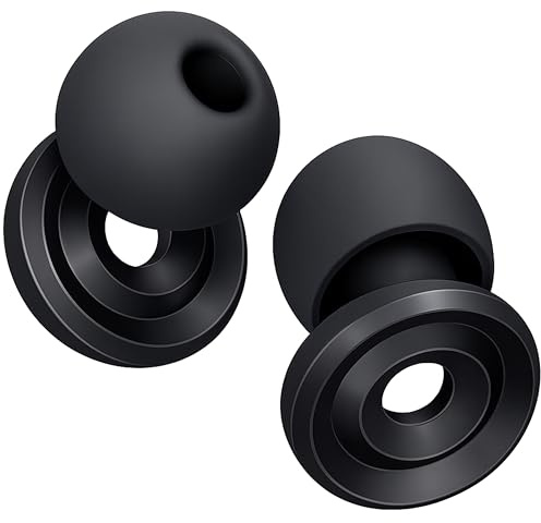 MELO Silencore 2 Bouchons d'Oreille Anti-Bruit pour Dormir – Réutilisables en Silicone Souple, Réduction du Ronflement, Voyage, Travail, Concert, 4 Tailles