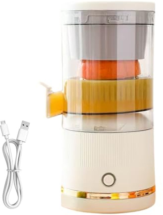 Presse‑Agrumes Électrique – Extracteur Automatique Séparation, 7,4V Sans Fil Portable Presse Agrumes | Faible Bruit Maison Pour Orange Citron Pamplemousse | Recharge USB Récipient Jus Mixeur Nettoyage