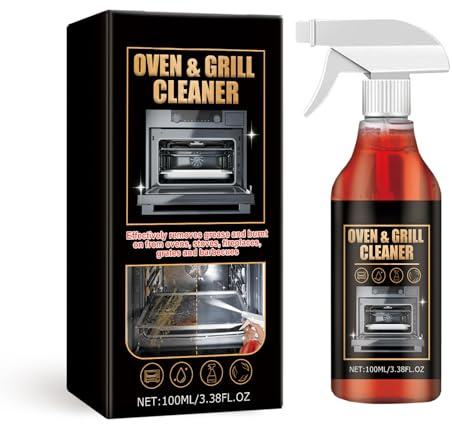 Oven Cleaner,Grill & Barbecue Cleaner,Oven Cleaner Heavy Duty Spray,Fast-Acting Professional Cleaning Spray,Heavy Duty Oven and Grill Cleaner FOR Microwave,Air fryer,Ovens,Grills,BBQ (1pc)