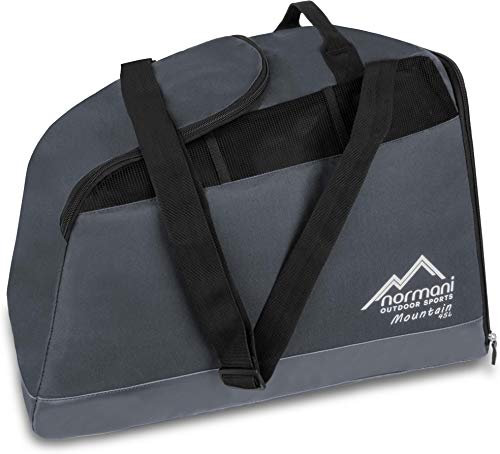 normani Outdoor Sports Skischuhtasche mit separatem Helmfach und Schuhfach - wasserdichter 45 Liter Alpine Mountain Boden Farbe Anthrazit
