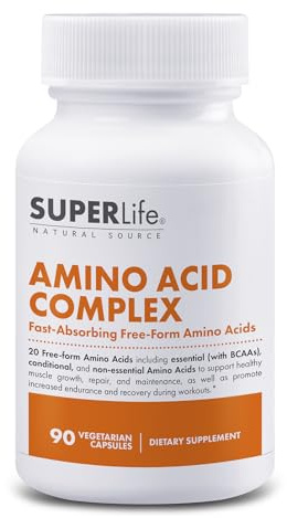Fresh Start Amino Acid Complex - Fast Absorbing & Free Form Essential & Branched Chain Amino Acids BCAAs | Supports Muscle Growth, Strength & Recovery | Supplement - 90 Capsules
