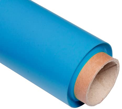 Pixapro 1.35x10m Paper Photo Background Easy Set-Up Video & Photography Backdrop Portable Background Paper Roll Photo Back Drop For Wedding, Portrait & Studio Kit (Blue Lake)