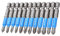 Saipor 12-teiliges Magnetischer Kreuzschlitz Pozidriv Schrauber Bit Set PH/PZ Bits 1/4 zoll Sechskant-Schaft Schraubendreher Bohrer Bit Zubehör Bohrschrauber und Schraubendreher Länge 50mm