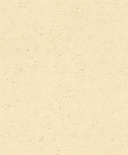 Rasch Tapet 520842 - Beige fibertapet med betongutseende från Concrete-kollektionen - 10,05 m x 0,53 m (LxB)