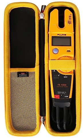 FBLFOBELI Case for Fluke T5-600/T5-1000/T6-600/T6-1000 Electric Voltage | Hard EVA Shell, Shockproof & Water-Resistant, Double Zipper Closure, Mesh Pocket, Tool Storage Bag