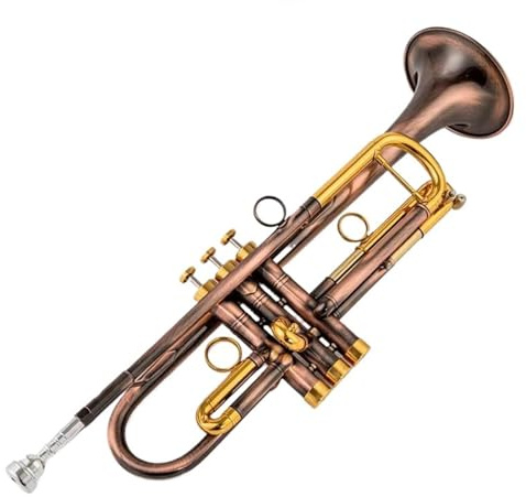 Bb Kleine Trompete Golden Key Professionelle Musikinstrumente Mit Gehäuse Aus Kupferimitat