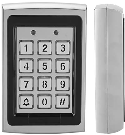 Tastiera di Controllo degli Accessi, 125 KHz, Metallo 125khz Top Card Reader Password Sistemi di Allarme della Porta Digicode Codice Digital Tastiera Sicurezza con Retroilluminazione