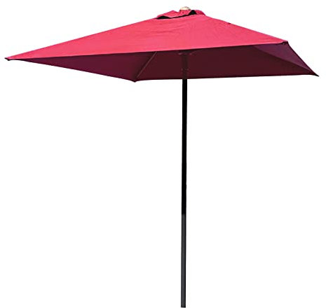MYUYEE Ombrellone da Giardino Quadrato Grande Parasole da Patio Altezza Regolabile per Balcone terrazza Cortile Spiaggia Bar Tavolo ombrellone Gazebo,1,5x1,5m-Cachi