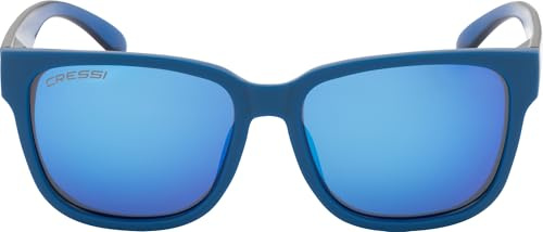 Cressi Bivi Sunglasses - Occhiali Unisex da Sole Sportivi Leggeri Polarizzati uso al Mare Nautica Pesca, Montatura TR90, Lenti TAC