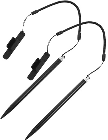 GALPADA Penna Stilo Resistiva per Schermo Touch con Design Ergonomico, Clip, Laccetto Anti-smarrimento in Alluminio e Rame, 2 Pezzi per Applicazioni Industriali e Macchine da Ordine