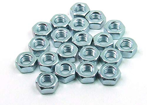POPESQ® - 20 Piezas/pcs. x M4 Tuerca/Nut Acero Galvanizado Steel - Zinc #A1904