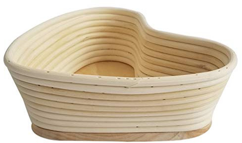 Cabilock Servierkorb Schüssel Zum Aufgehen Von Teig Gärschüssel Kreis Schablone Gärkörbe Aus Rattan Bäckerei Korb Ovaler Banneton-Korb Gärkorb Für Teig Runde Körbe Hölzern Brot Geschenkkorb