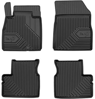 FROGUM No.77 Gummimatten Ganzjahresset von Auto Fußmatten Autofussmatten für Nissan Micra K13 2010-2016 | Langlebiges TPE Material