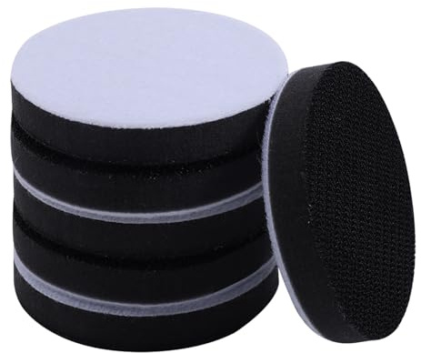 5 Inch Hook and Loop Soft Sponge Cushion Interface Buffer Pad, Soft Density Sanding Pads Sander Cushion Buffer Backing Pad for Automotive Woodworking Polishing, 6 Pack