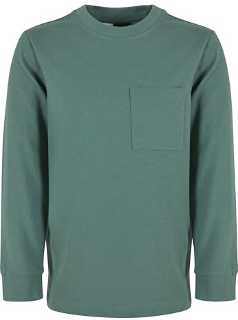 Urban Classics - Heavy Oversized Pocket Långärmad skjorta för barn - Kids 146/152 - Grön
