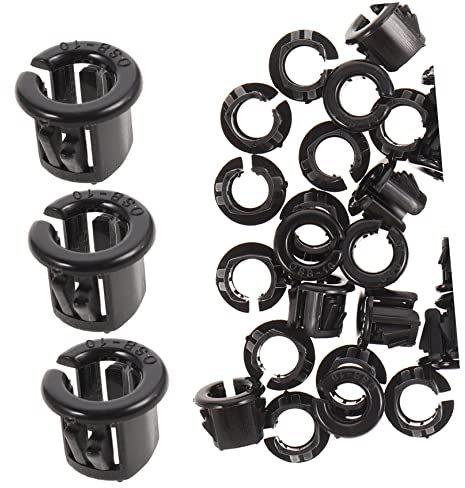 BELLIFFY 50pcs Snap Bushing Cable Grommets Osb-10, Snap in Hose and Panel Locking Hole Plugs, Round Cable Mounting Accessories for Wire Protection and Electrical Panel Use