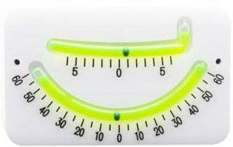 Marine Clinometer für Segelboote, Fischerboote, Yachten und Frachtschiffe, Doppelrohr-Winkelwaage mit Nachtbeleuchtung, 153 x 95 x 7,5 mm, PP-Material