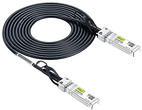 10Gtek 1.25G SFP DAC Twinax Cable 3-metros(9.8ft), Passive, compatible con Cisco SFP-1GBASE-CU3M, Ubiquiti UniFi, Netgear, TP-LINK, D-LINK, Open Switch