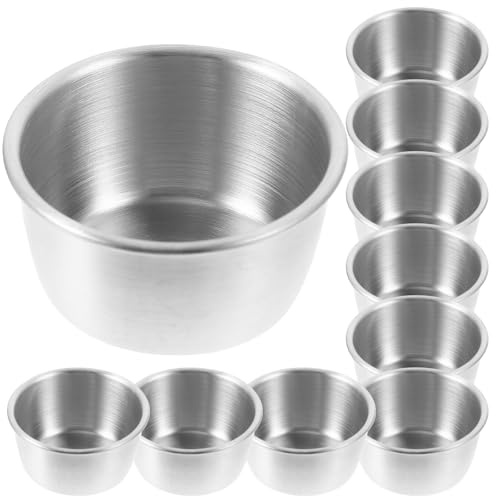 UPKOCH Edelstahl Saucenbecher 10Er Set 35 Ml Mini Dip Schälchen Für Gewürze Saucen Dips Zuhause Party Grillen