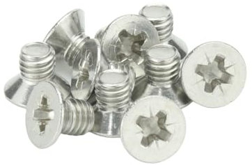 M4 (4mm x 6mm Inc Head) Pozi Countersunk Machine Screws - A2 Grade Stainless Steel (Pack of 20)