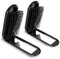 Folding Hair Brush with Mirror, 2 Pack Compact Travel Size Massage Comb, Wet Hairbrush for Women and Men
