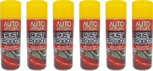 HitlineUK 6 x 400ML Rust Remover Spray Anti Rust Shield,Protect Rust Paint Rust Remover, For Spraying Cast Iron Metal Gate, Stainless Steel Doors, Railings Garden Furniture