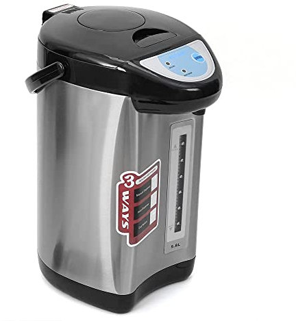 ANSNOW Hervidor Termopot de Acero Inoxidable de 4L - Dispensador de Agua Caliente con Tanque de Agua con Control de Botón Termo para Escuela, Hogar, Oficina, Hotel | 750 W Eficiente, Duradero Y Conv
