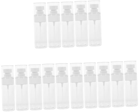 Angoily 15pcs Portable Travel Spray Bottle Small Mist Spray Bottle for Hair Face Toner Refillable for Essential Oils Aromatherapy Organic Beauty Products