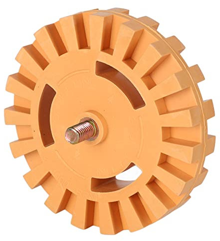 Roue de Gourmandise en Caoutchouc, Dissolvant Adhésif pour la Voiture, Outil D'élimination des Autocollants en Vinyle à Rayures en Vinyle avec Adaptateur, Conception Portable,