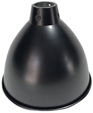 Deep Dome Reptile Wärmelampe - 22 Cm Leuchte Mit Reflektorschild | Hochausgang Aluminium Reptilienlampenschatten | Terrariumbeleuchtung | UVB Und UVA Steigern Für Eidechsen, Schlangen, Schildkröten, A