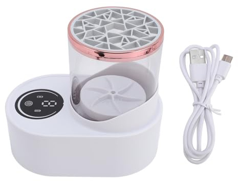 MAMJENNI for Makeup Brushes, Electric Makeup Brush Cleaner and Dryer, 3 in 1 Portable Cleaning Device, High Speed Rotation, Efficient Drying Stand, Skin Hygiene Protection
