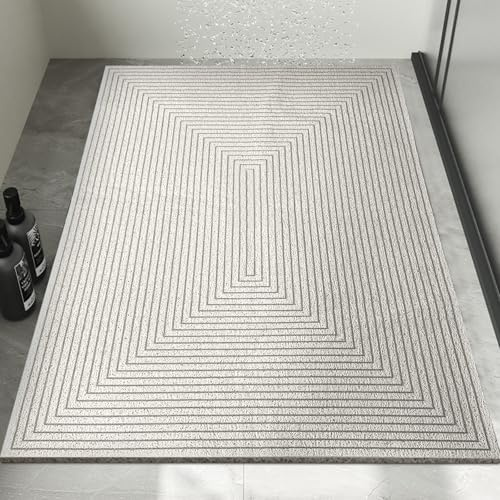 Duschmatte rutschfest, PVC Luffa Antirutschmatte Dusche, Badewannenmatte für Bad, Küche, Badewanne, Nassbereiche, Schnell Trocknend Weich Komfort (60×90cm)
