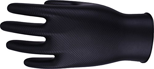 UCI DG-Maxim™ Premium Extra Thick NBR Nitrile Disposable Gloves 50's - Tattoo (Medium, Black)