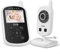 GHB Baby Monitor,Videocamera Schermo 2.4,950mAh Batteria,Comunicazione Bidirezionale,VOX Visione Notturna Visione Monitoraggio Temperatura,Ninne Nanne