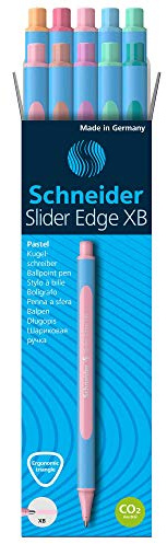 Kugelschreiber Schneider Slider Edge XB Pastell 152220, 10er Schachtel, sortiert
