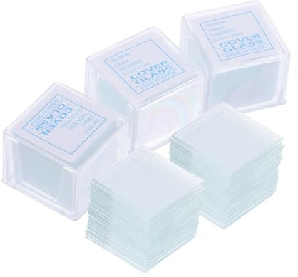 JECOMPRIS 500stücke Glas Objektträger Und Deckgläser Für Mikroskop Probenvorbereitung Im Labor Transparent