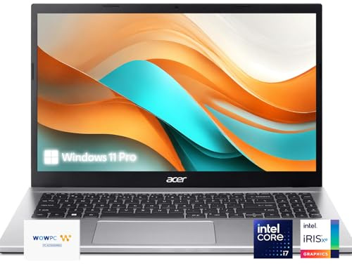 acer Computer portatile Aspire 3 | FHD da 15,6 pollici | Intel Core i7-1165G7 | Quad-core | Grafica Intel Iris Xe | 20 GB di RAM | SSD PCIe da 1 TB | Wi-Fi 6 | Batteria a lunga durata | Windows 11 Pro