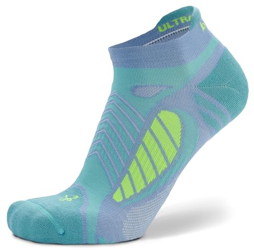 Balega Ultralight No Show Calcetines para Correr para Hombres y Mujeres (1 Par) - Ajuste Ergonómico, Absorbente de Humedad, Transpirable, Punta Sin Costuras, Azul, Talla M (EU 40-42,5)