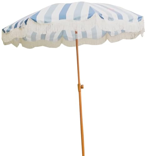 JTPMYFT Ombrellone da Giardino con Nappe, ombrellone da Esterno for Patio, Piscina, Tavolo, Giardino, terrazza, Spiaggia e spazi Aperti, ombrellone con Nappe e palo in Legno