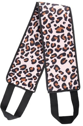 TOVINANNA Applicatore di Lozione Autoabbronzante la Schiena Leopardato, Fascia Applicatrice in Velluto, Resistente e Comodo per Un’abbronzatura Uniforme e Facile da Usare