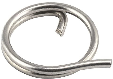 OPIOL QUALITY® Ringsplinte 1,25x15 mm aus Edelstahl A4 V4A (25 Stück) Sicherungsringe Schlüsselring Ring Ring-Splint Schlüssel Steckbolzen Sicherung Ringsplint
